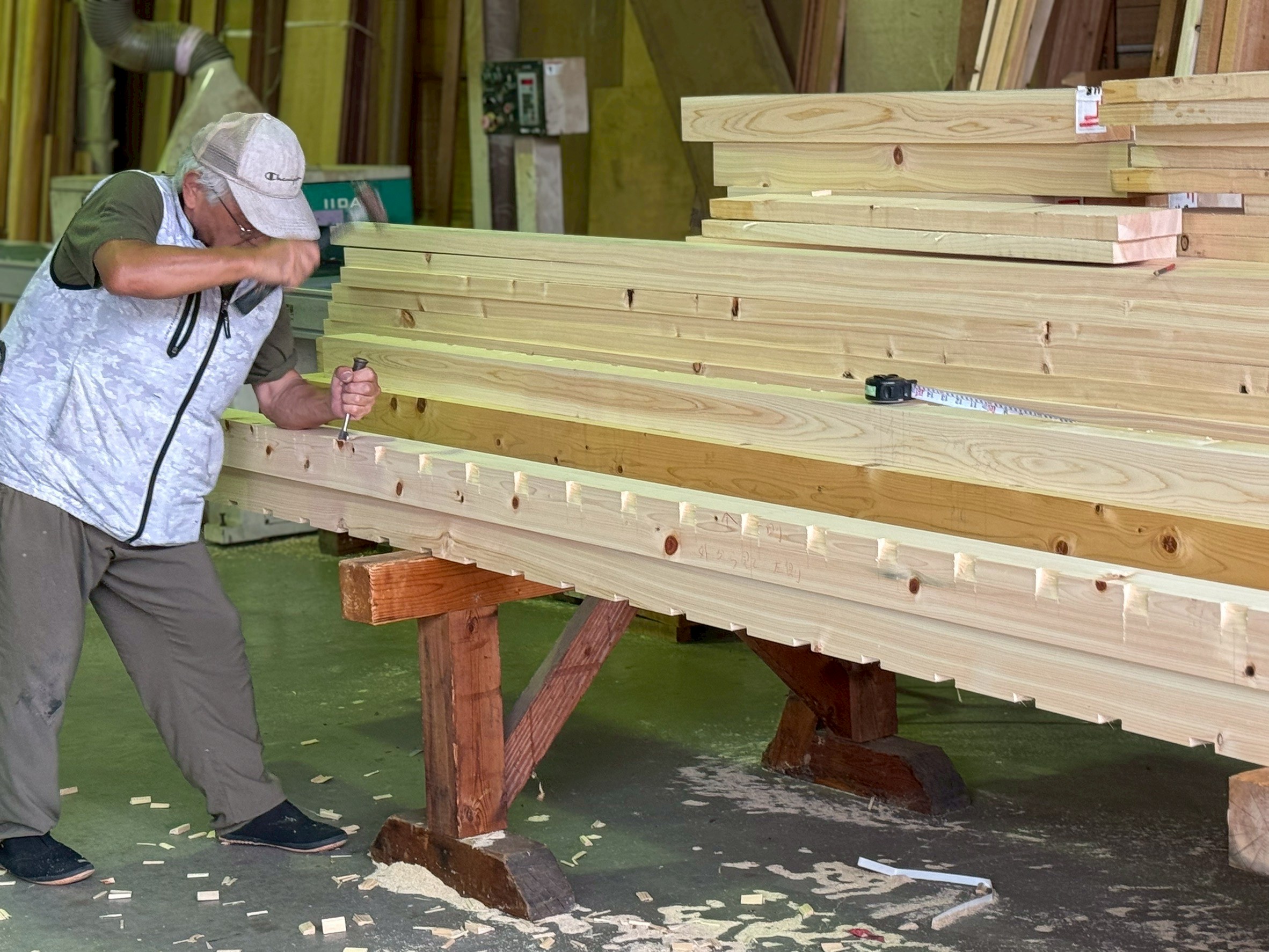 大工の手刻み - 篠崎工務店